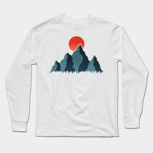 Adventure In The Mountains Art III Long Sleeve T-Shirt